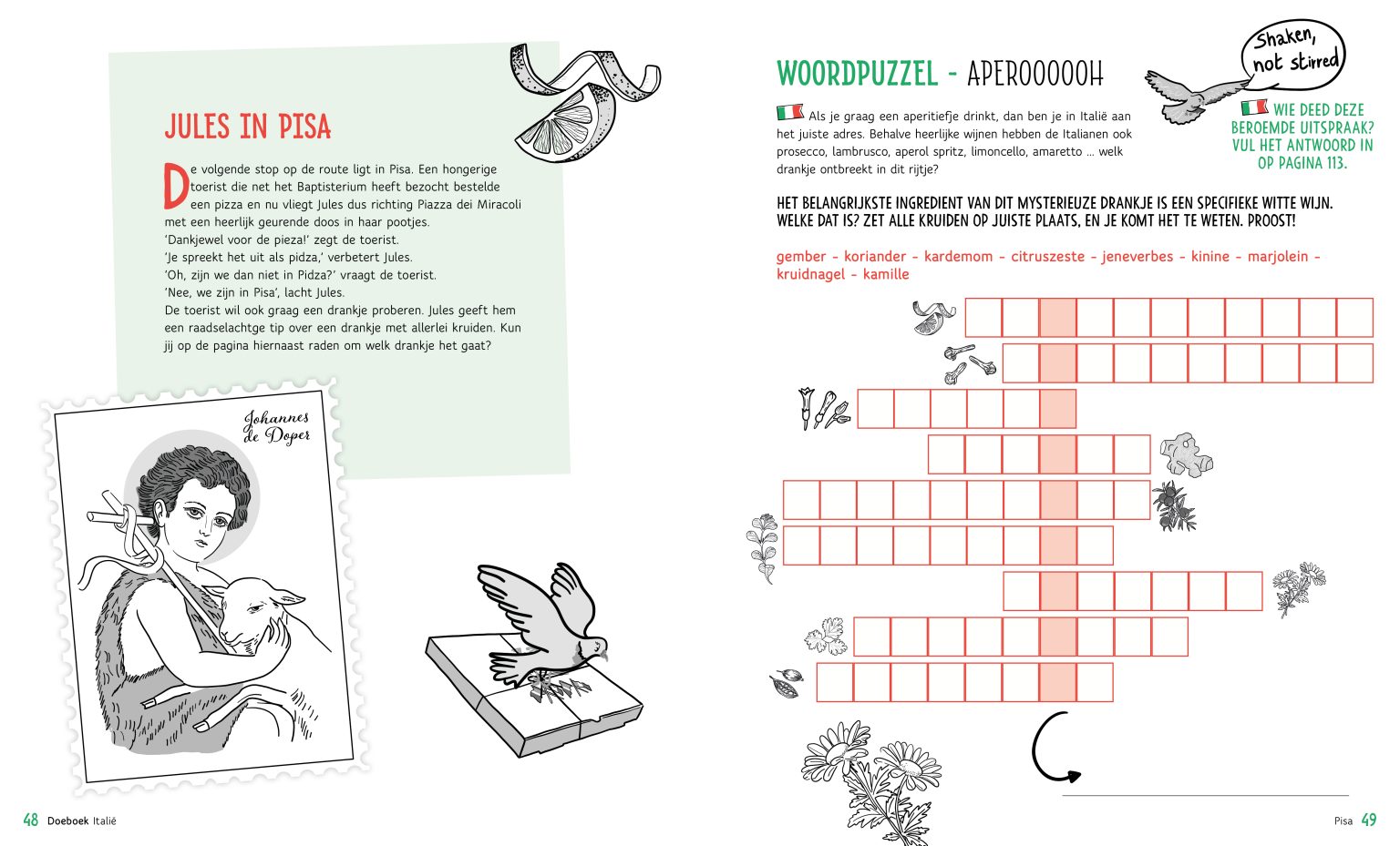 Italië Doeboek Binnenwerk
